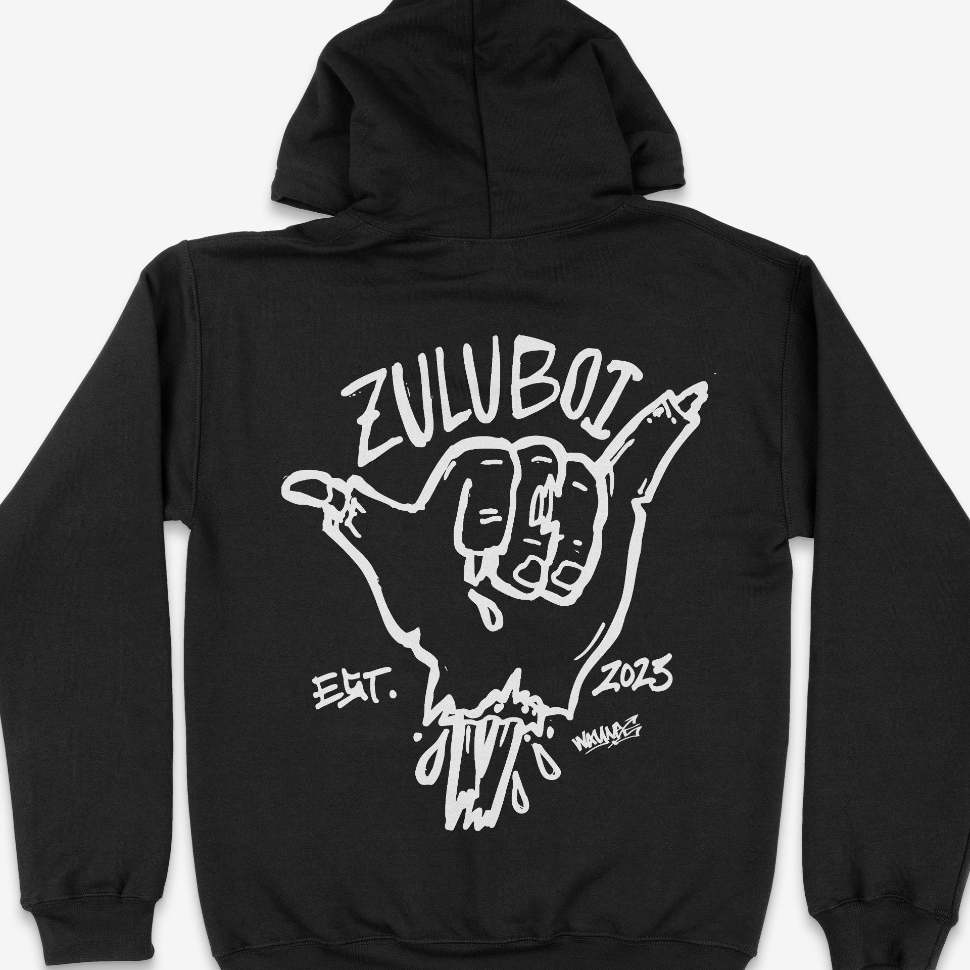 Zombie Shaka Hoodie Youth/Grom Black/Army/Red