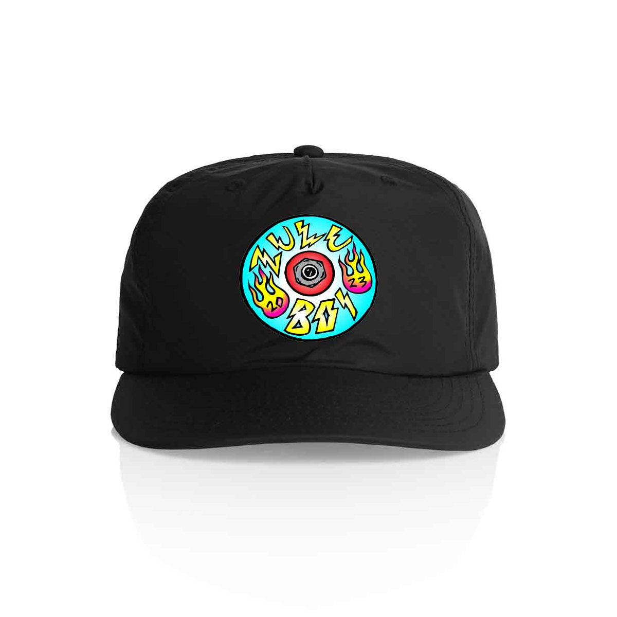 Retro Sk8 Wheel Quick Dry Cap Red/Black/Charlotte Blue