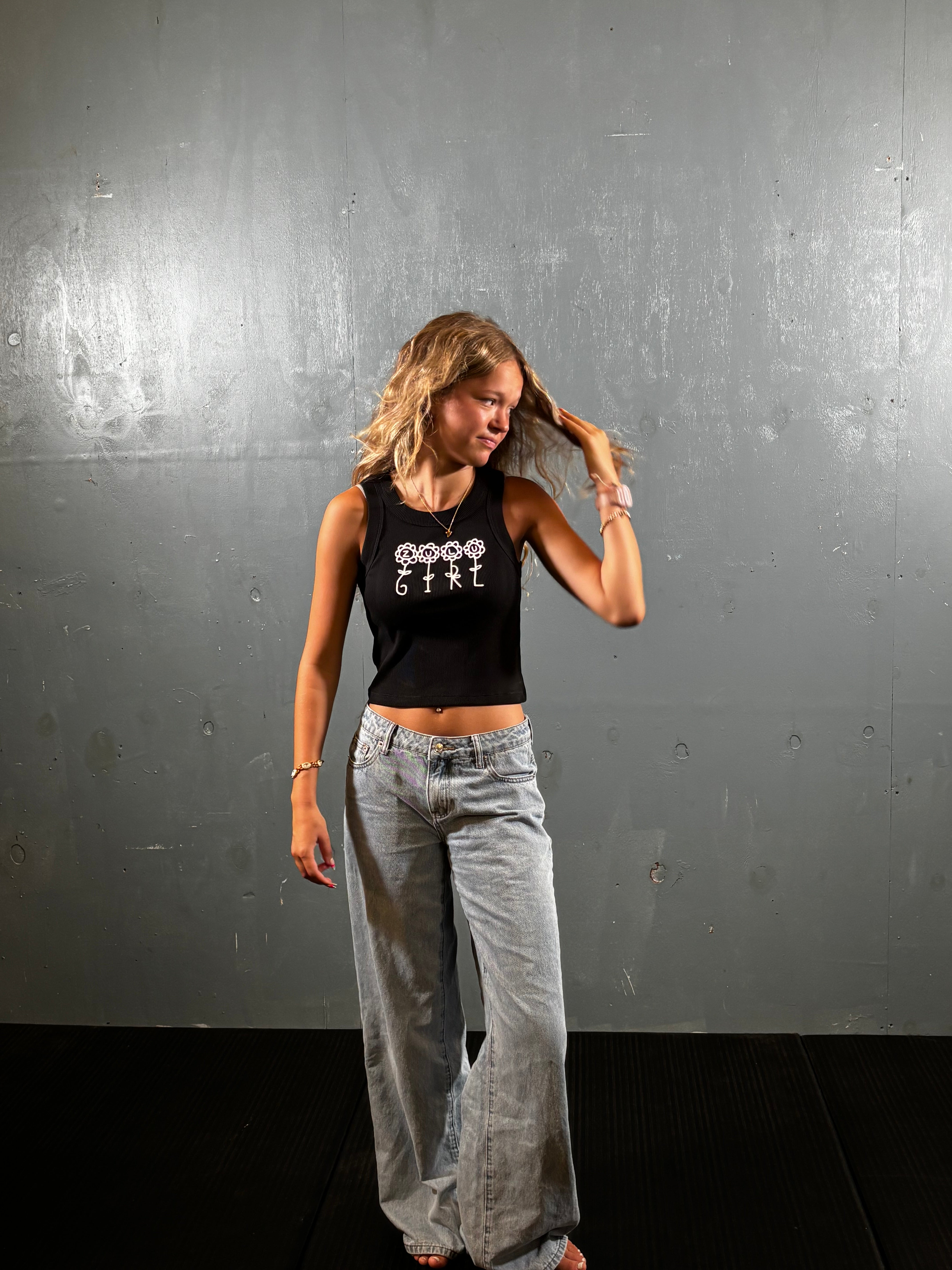 Ribbed ZuluGirl Tank Top