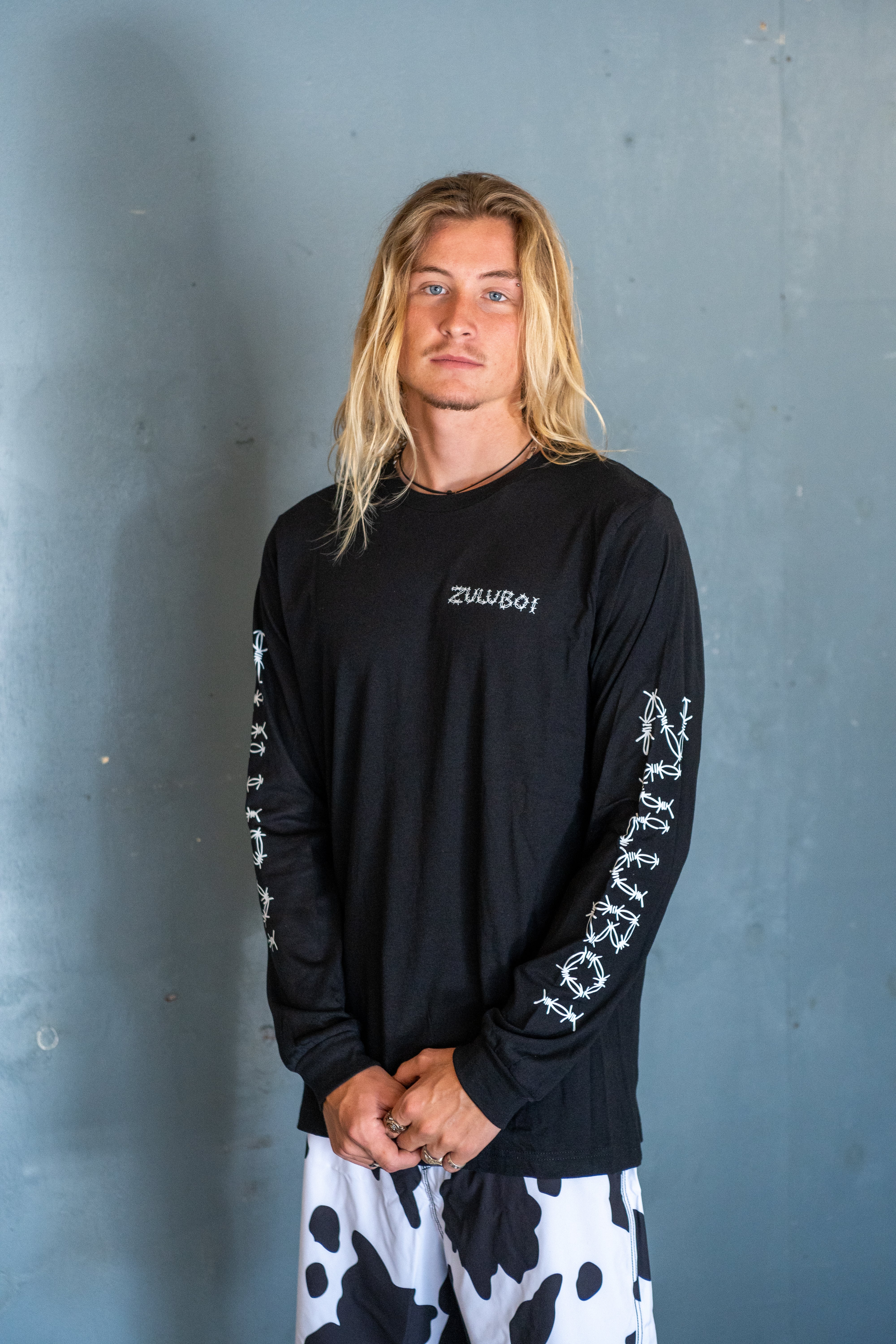 Barbwire Long Sleeve Adult T-Shirt – ZuluBoi Apparel
