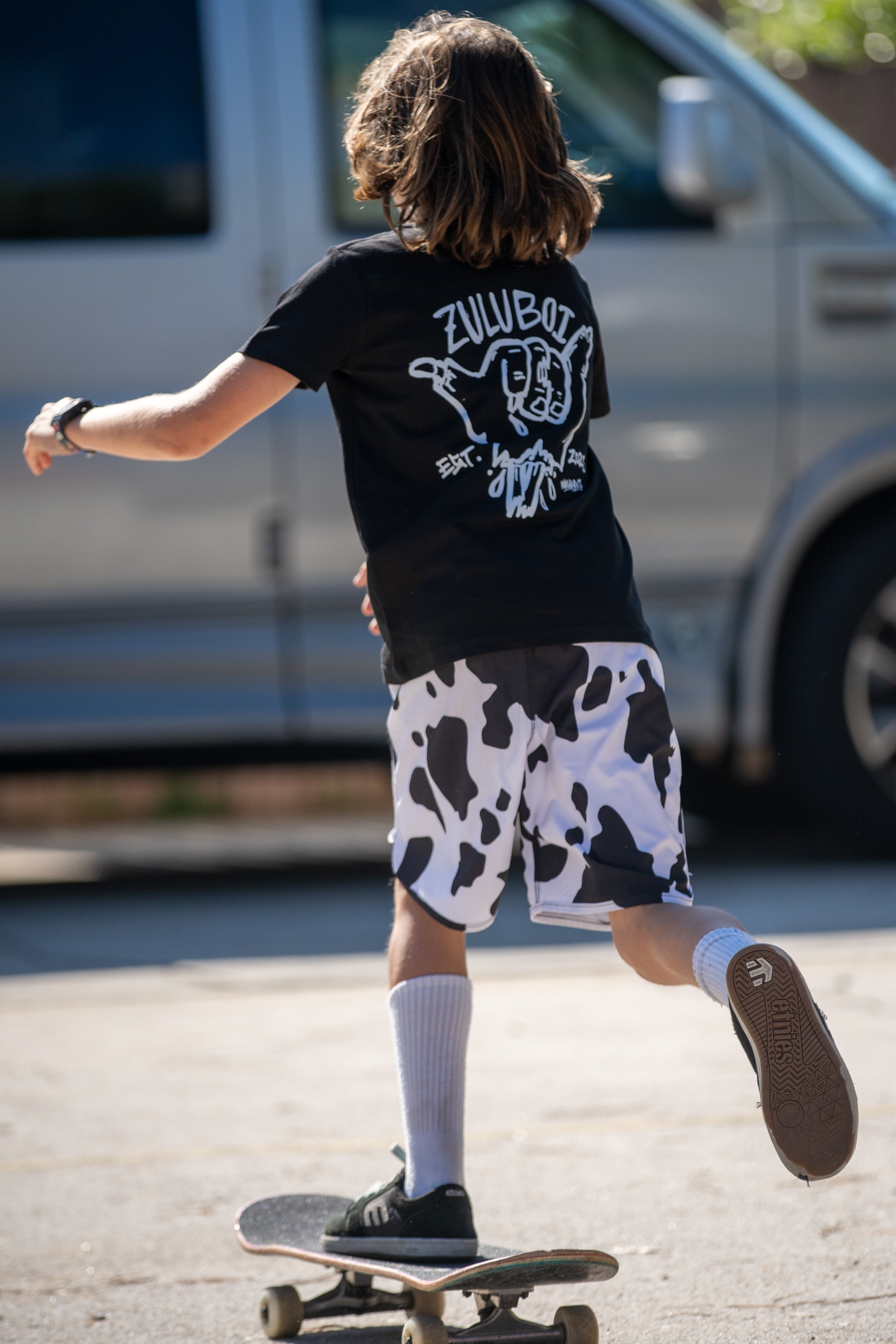 ZB Cow Printed Boardshorts Youth – ZuluBoi Apparel